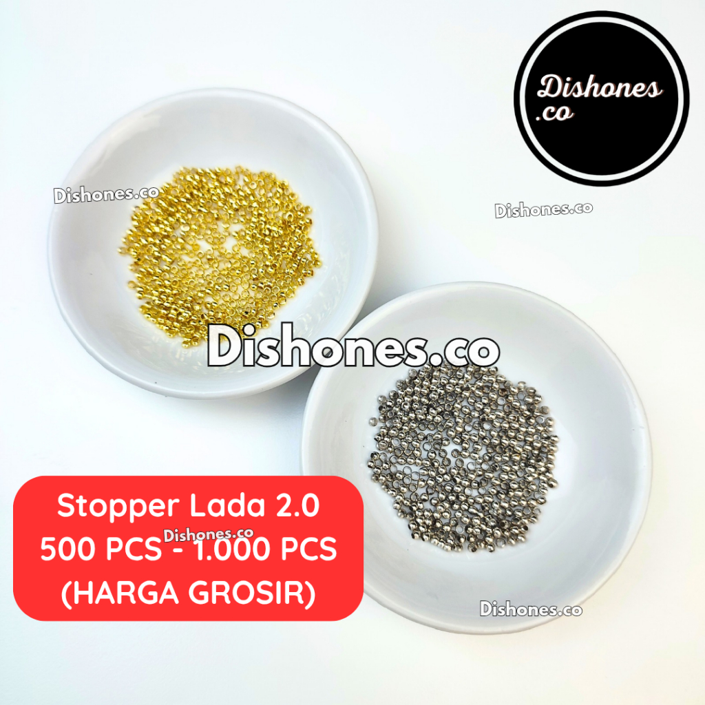 (GROSIR) Stopper Merica Lada Bulat Penyangga / Stopper Lada Gold Silver / Merica Kerajinan Tangan / 