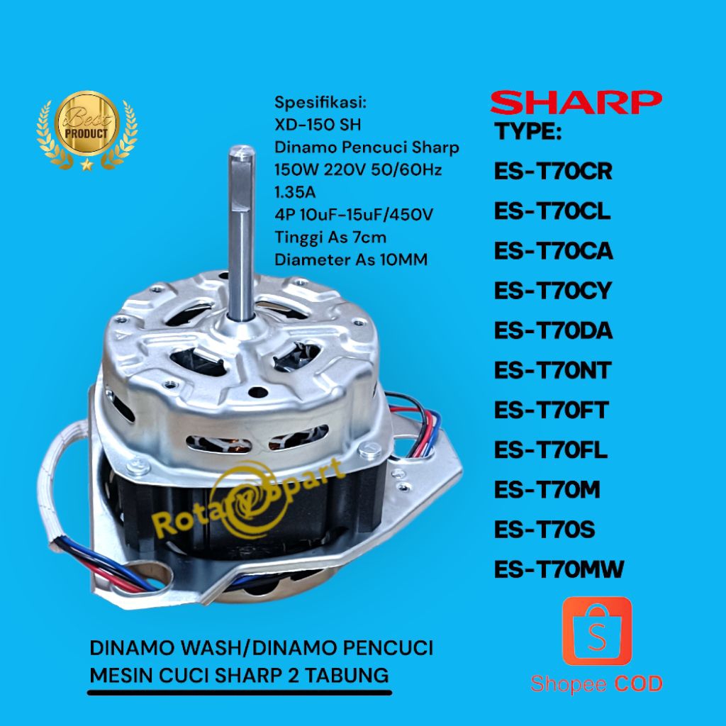 Dinamo pencuci/Wash Sharp AL premium ES-T70CR ES-T70CL ES-T70CA ES-T70CY ES-T70DA ES-T70NT