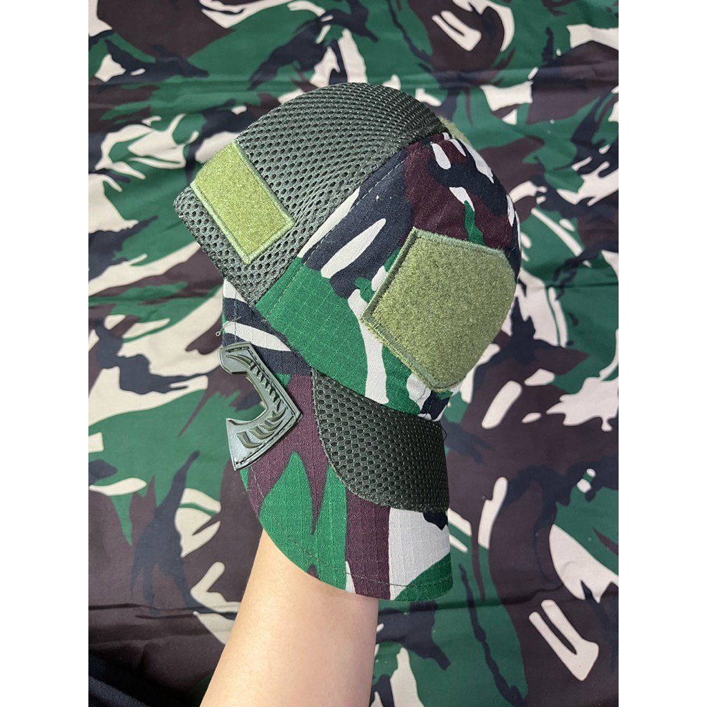 TOPI LORENG TNI POLOS / TOPI COAK LORENG