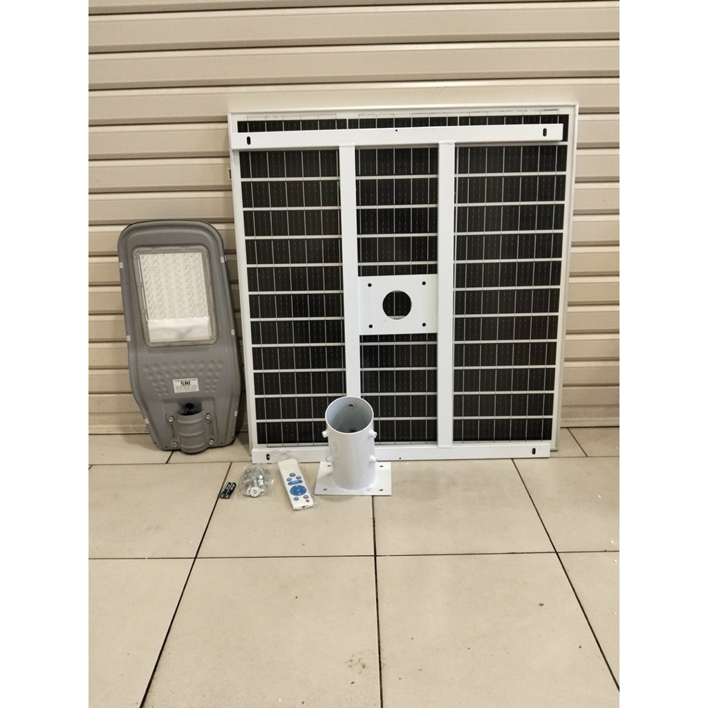 Lampu jalan solar cell 100 Watt lampu jalan tenaga surya 100W PJU solar cell 100 Watt