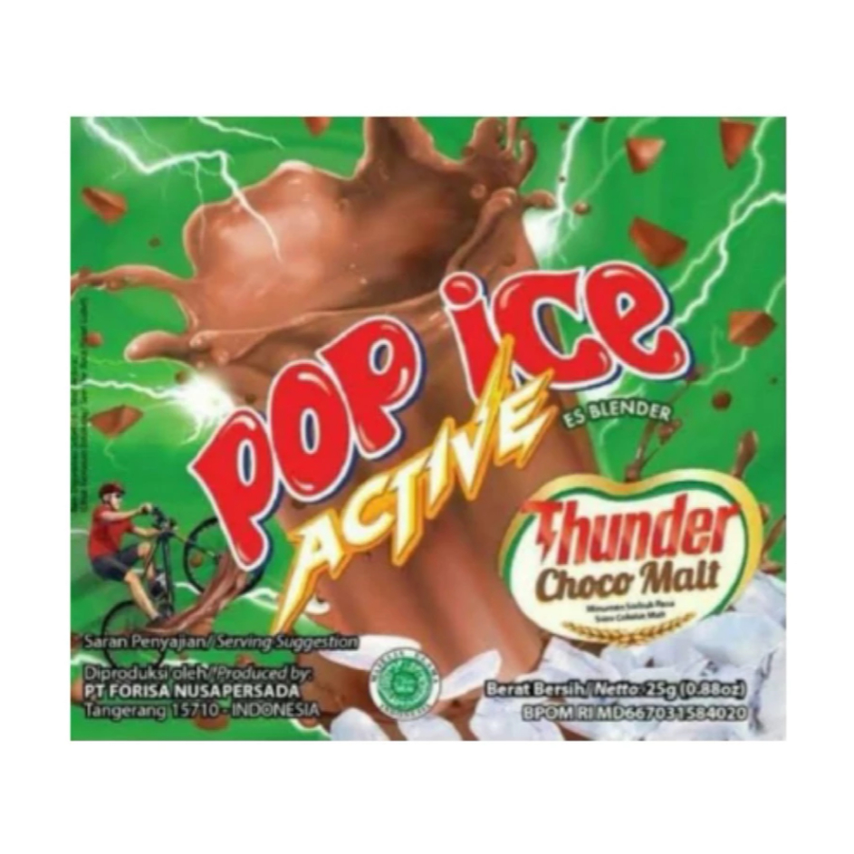 [NP] Pop Ice Thunder Choco Malt 1 RENCENG (ISI 10)