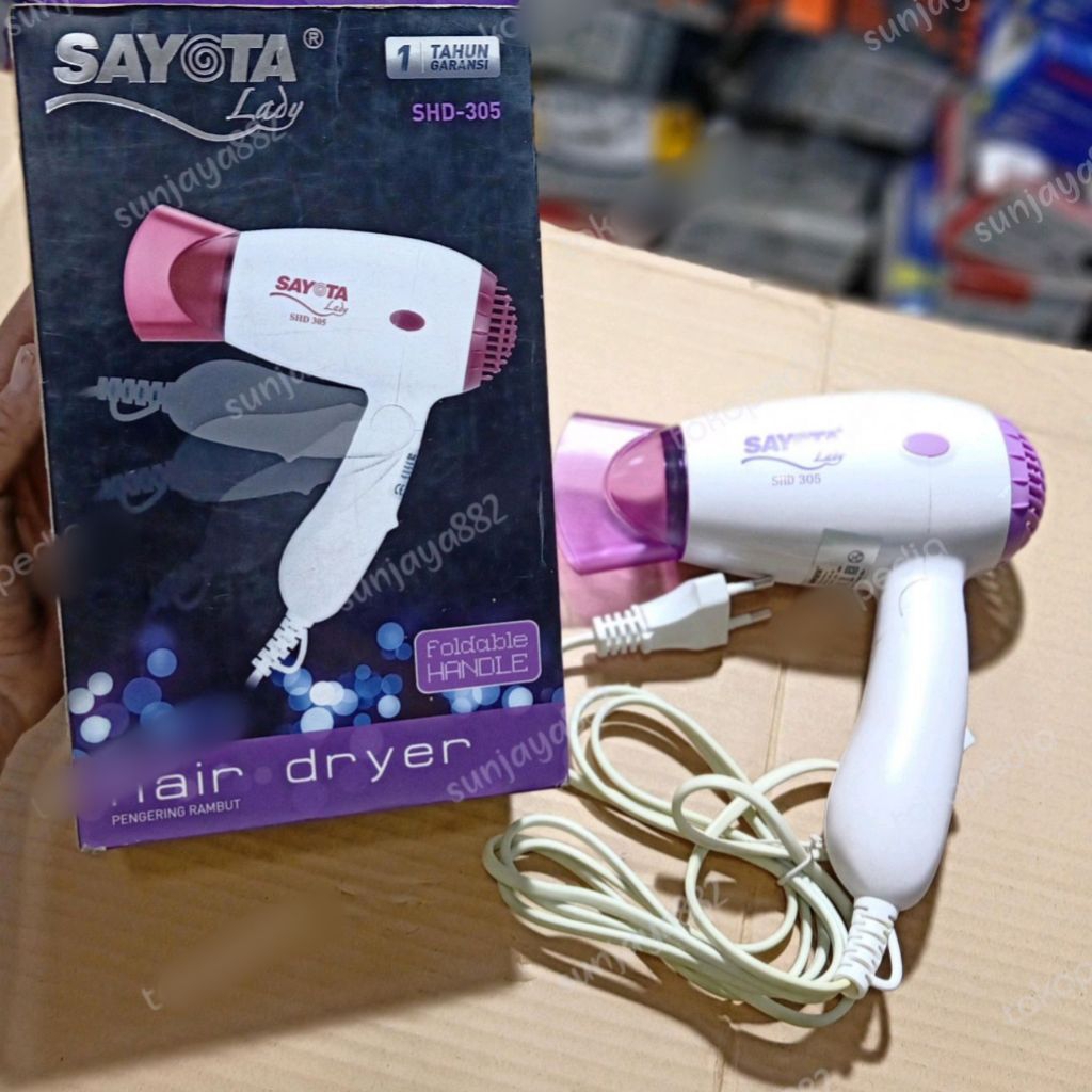 HAIR DRYER SAYOTA SHD-305 ORIGINAL ASLI SAYOTA PENGERING RAMBUT/MODEL LIPAT
