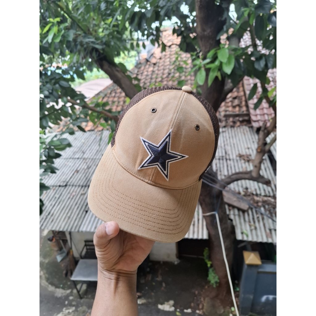 Topi Carhartt x '47 Brown Dallas Cowboys Trucker Adjustable Hat