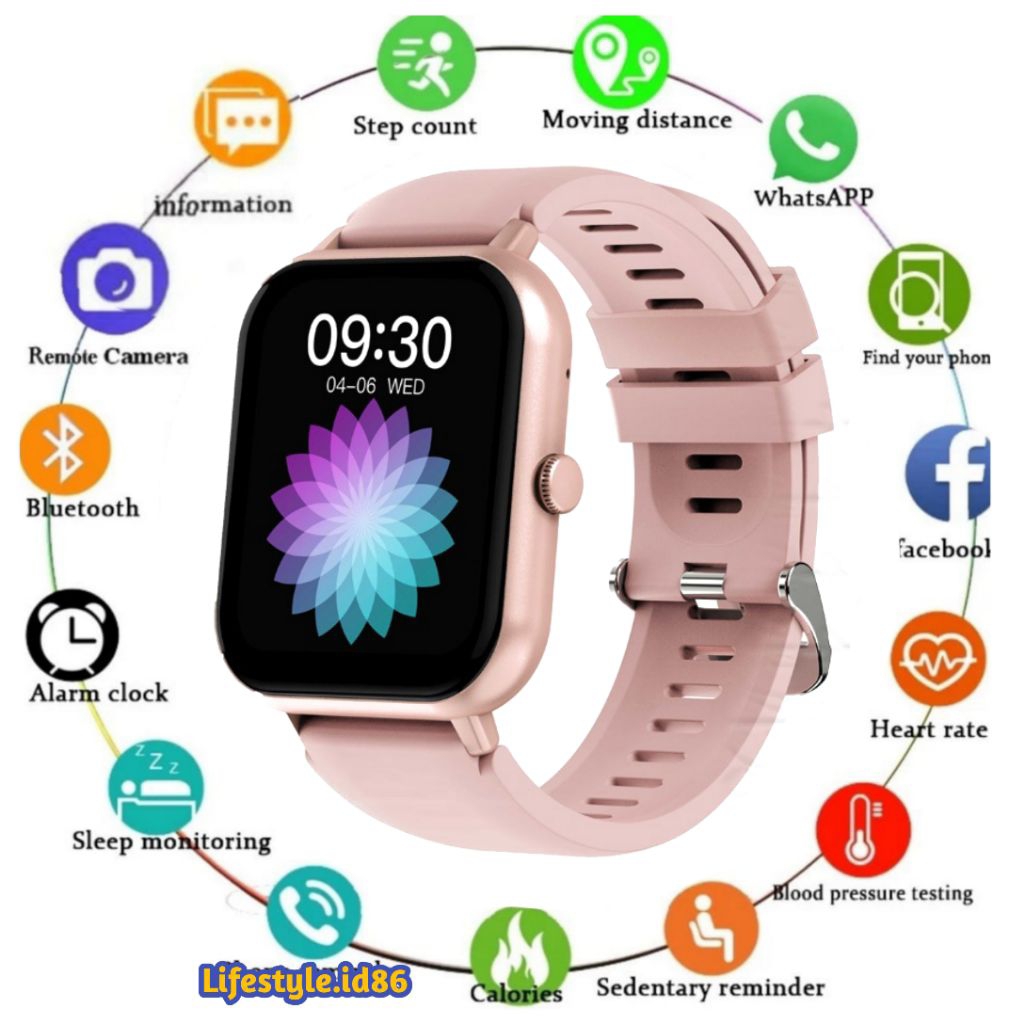 [ COD ]Jam Tangan Hp Android pro Full menu touchscreen smartwatch imo series 55 heart monitor keseha