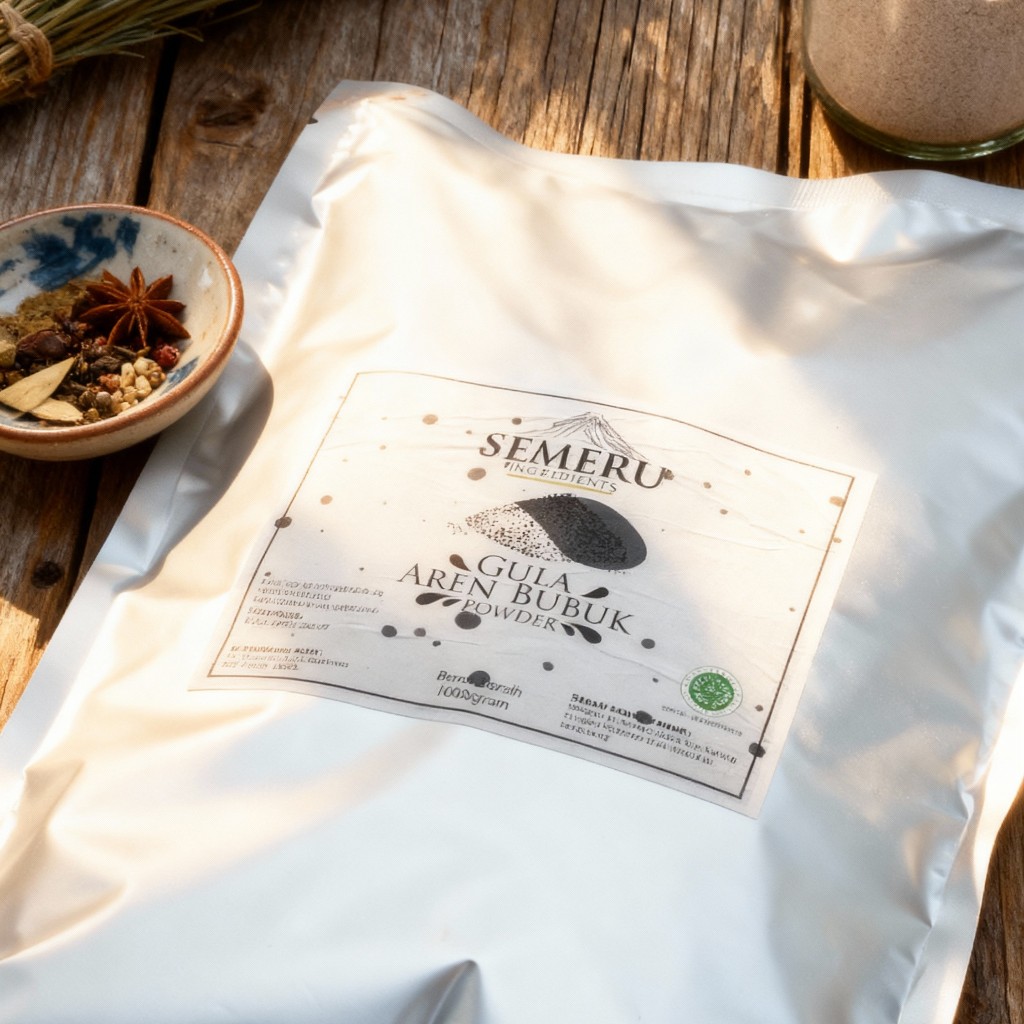 Bubuk Gula Aren 1kg / Bubuk Gula Aren / Minuman Bubuk / Bubuk Pemanis / Semeru Sirup