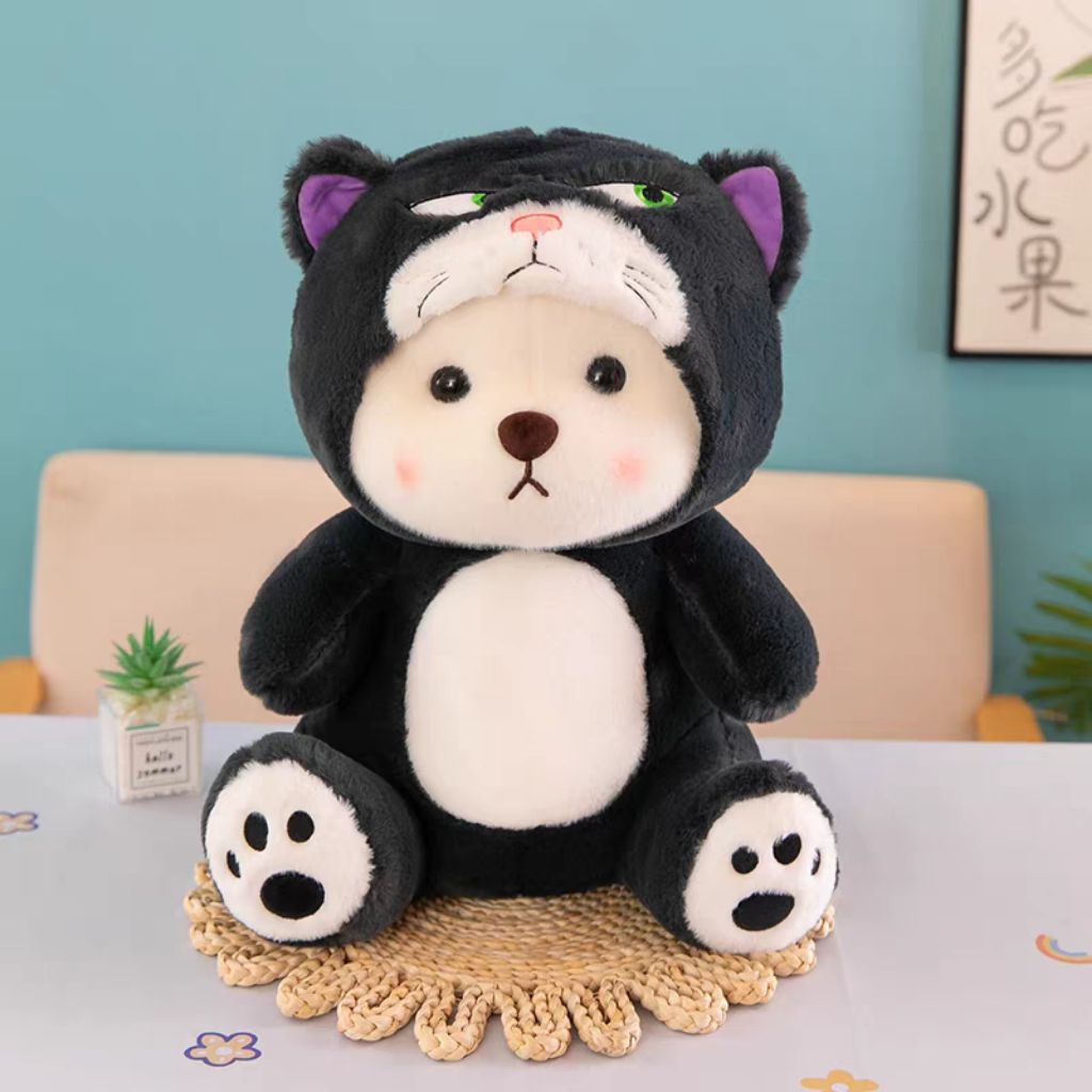 Boneka Beruang Kucing Hitam Boneka Teddy Bear Kucing