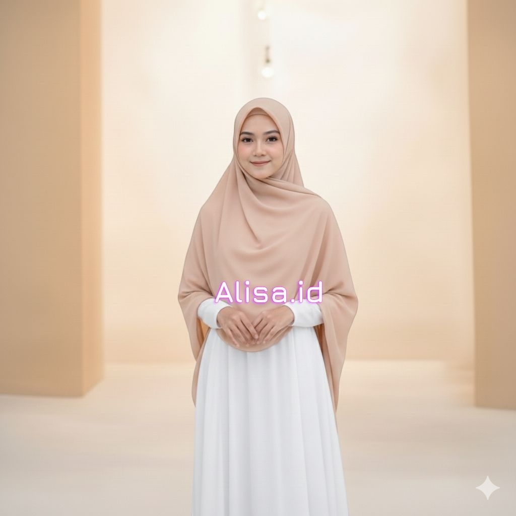 JILBAB SEGI EMPAT OVAL MALAY 130X130 CERUTI BABYDOLL PREMIUM