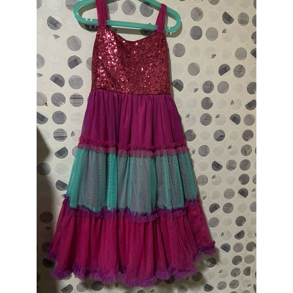 PRELOVED DRESS PESTA WARNA PINK FANTA