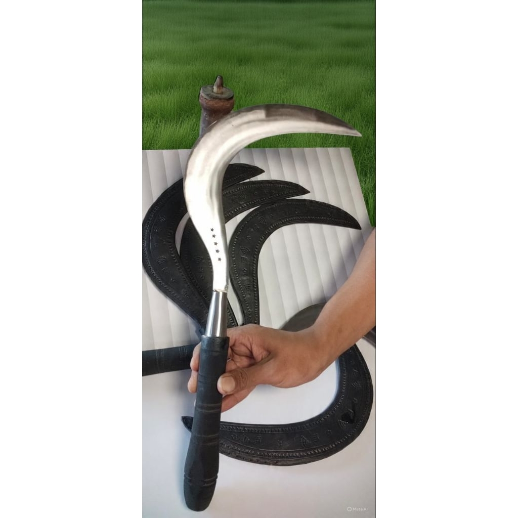 Arit/sabit bahan asli baja komplitSarung khas Madura