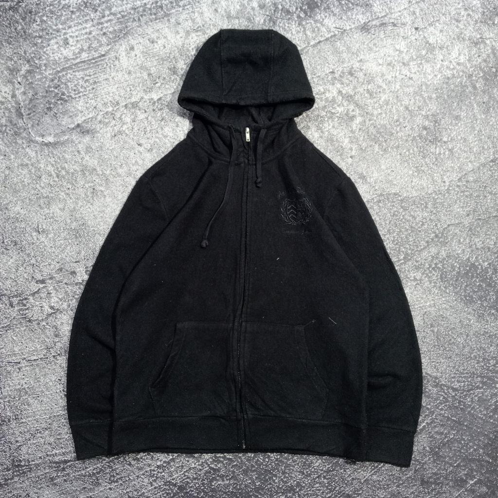 jaket Hoodie Zipper BANGBANG JEANS basic polos hitam jaket casual murah size xl