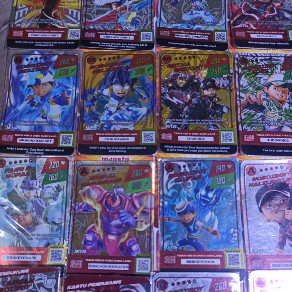 Kartu Choki-choki BoBoiBoy Hologram