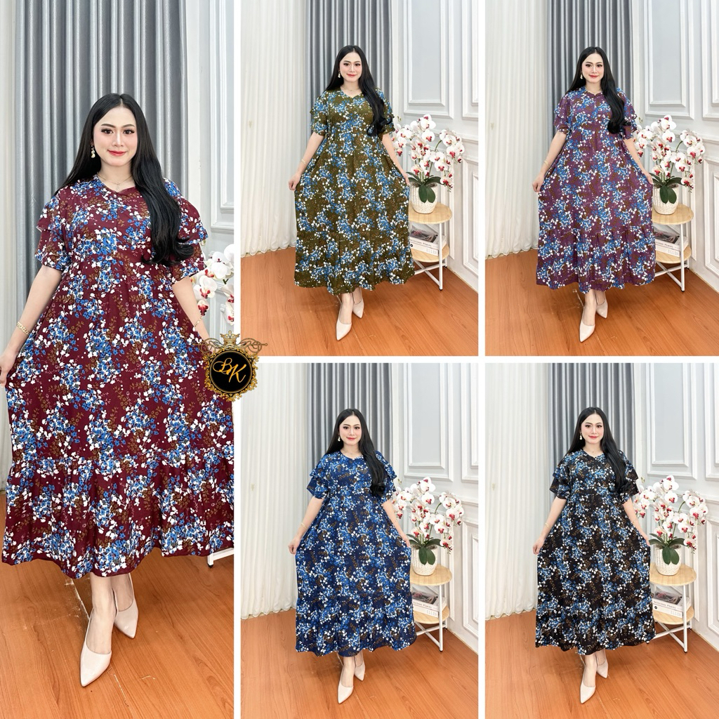 Daster Kanaya Terbaru | Daster Kanya Jumbo | Dress Rayon Jumbo| Daster Jumbo Ld 130 Terbaru