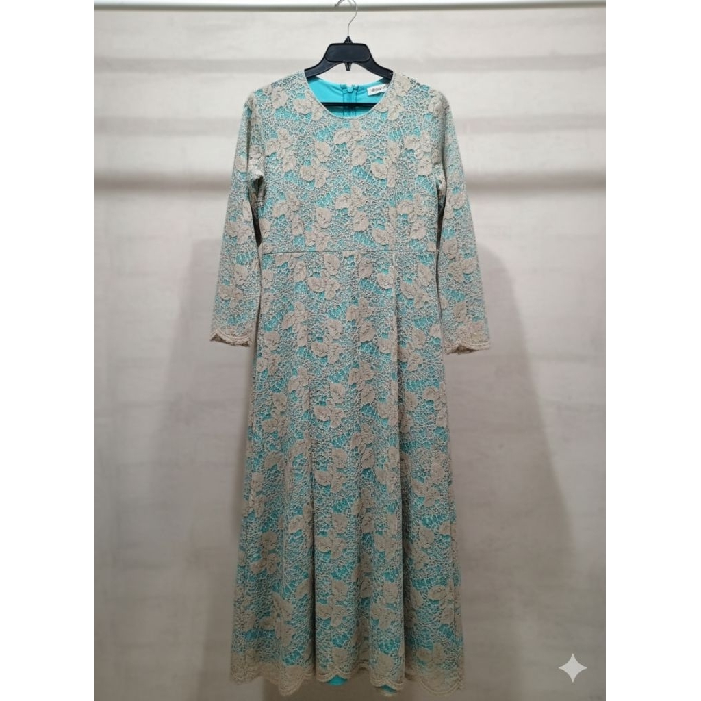 Gamis Kondangan Brokat Simple Elegan Bahan Lembut