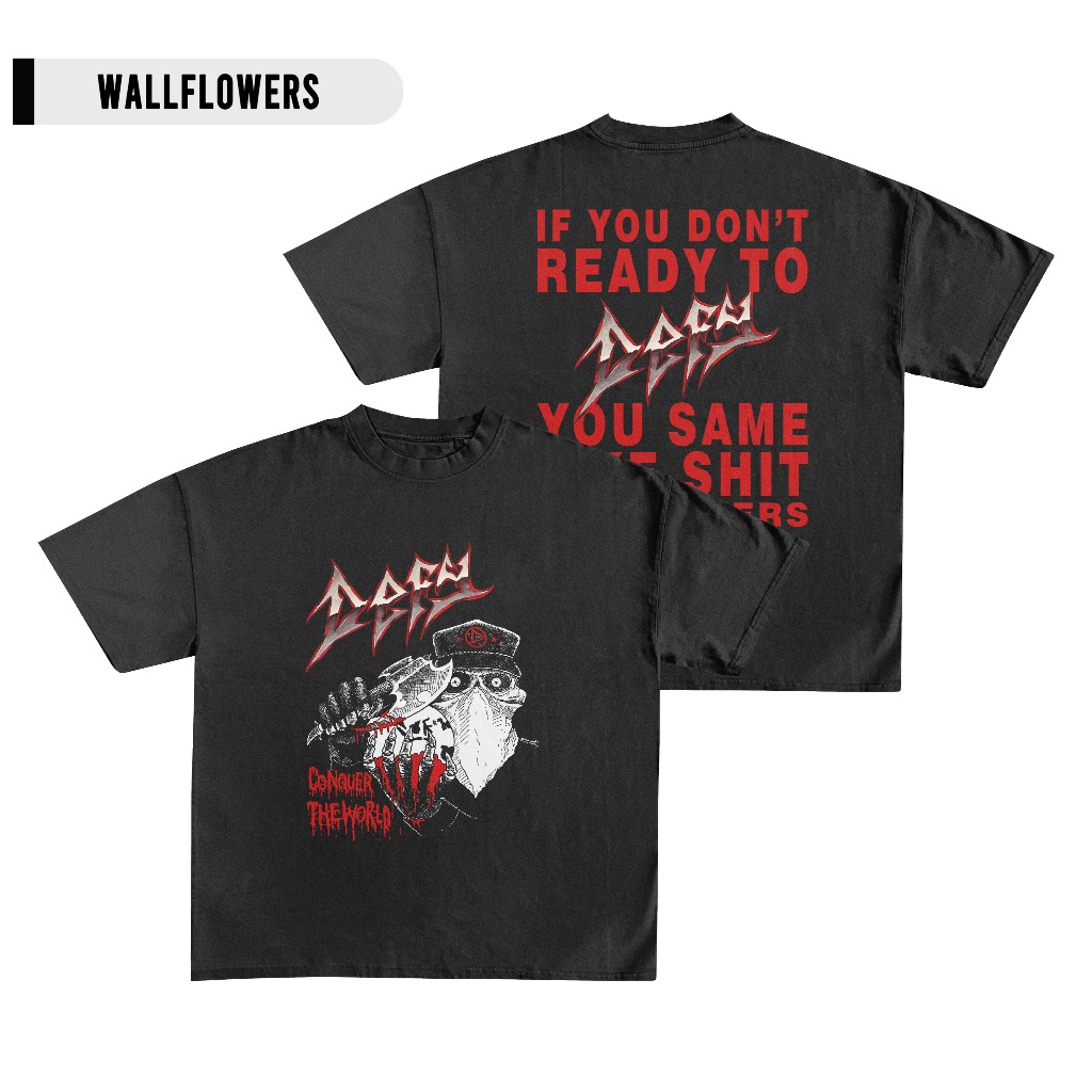 Defy x dice 2 defy Tshirt Hitam - Kaos Hardcore - Kaos band hardcore - Kaos Distro Cowok