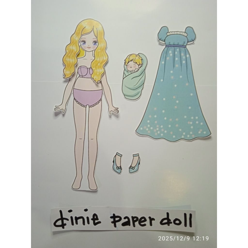 Paper Doll boneka bongkar pasang BP BPan kekinian