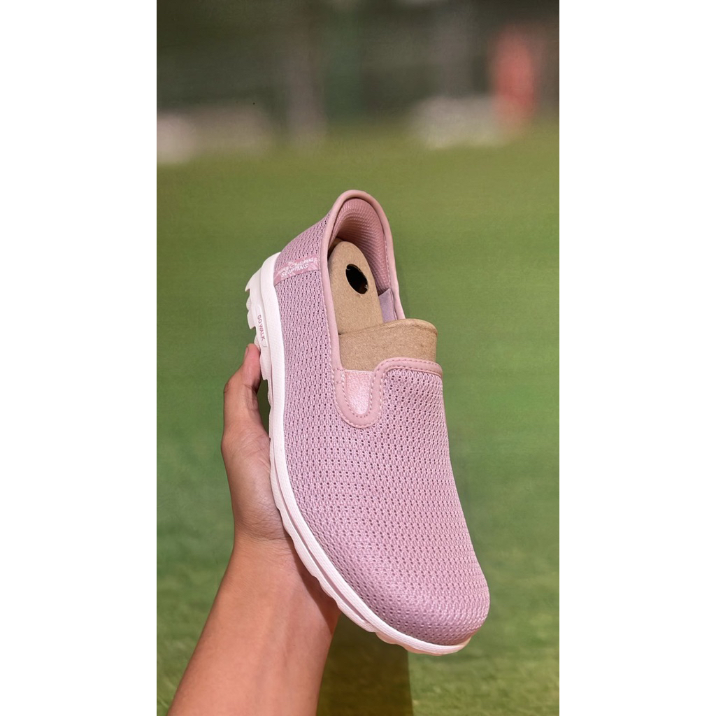 Skechers Slip On Go Walk Travel Mauve 100% Original