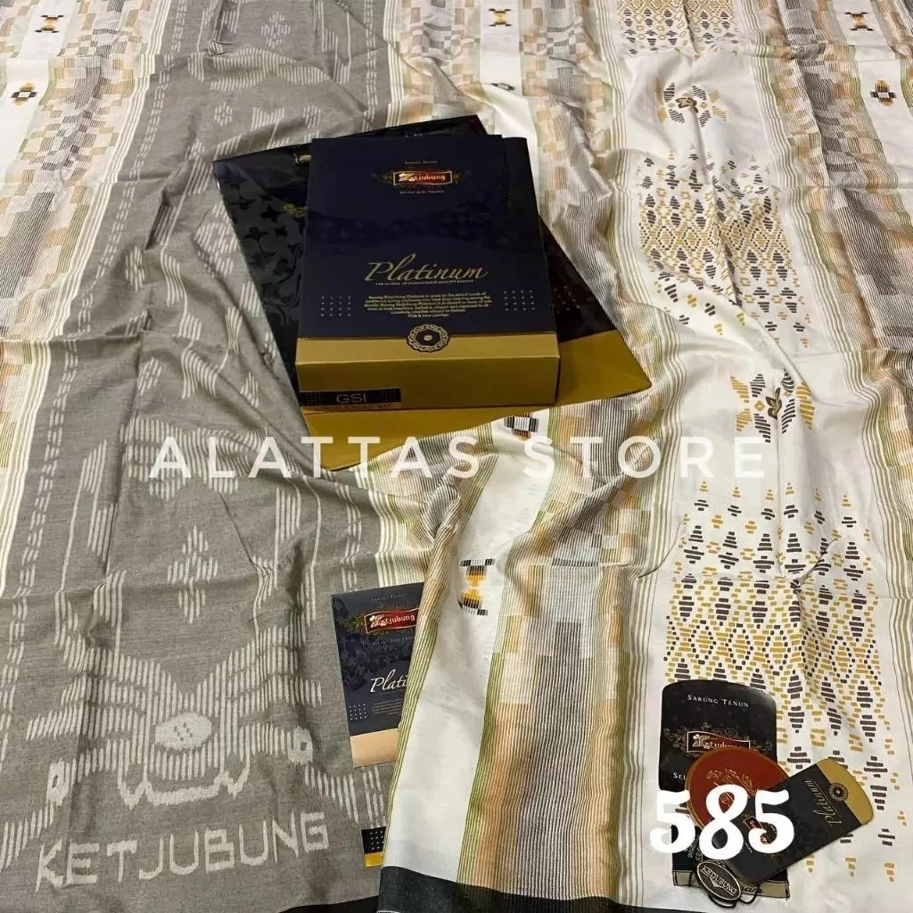 SARUNG KETJUBUNG PLATINUM GOLD ORI TIS DIS JSG JGN GSI JSK DPS FREE PAPER BAG ORI // Sarung Ketjubun