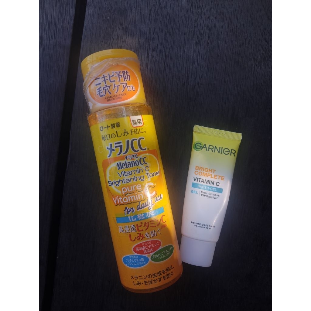 Bundle Melano cc & Garnier moisturizer