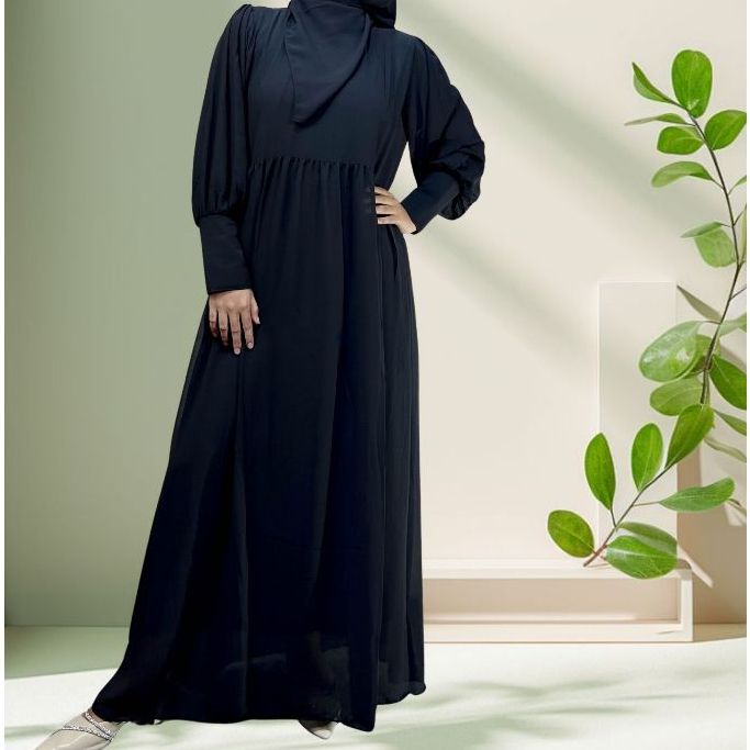 Gamis Alora bahan Ceruti premium by RESYAFA FAshion