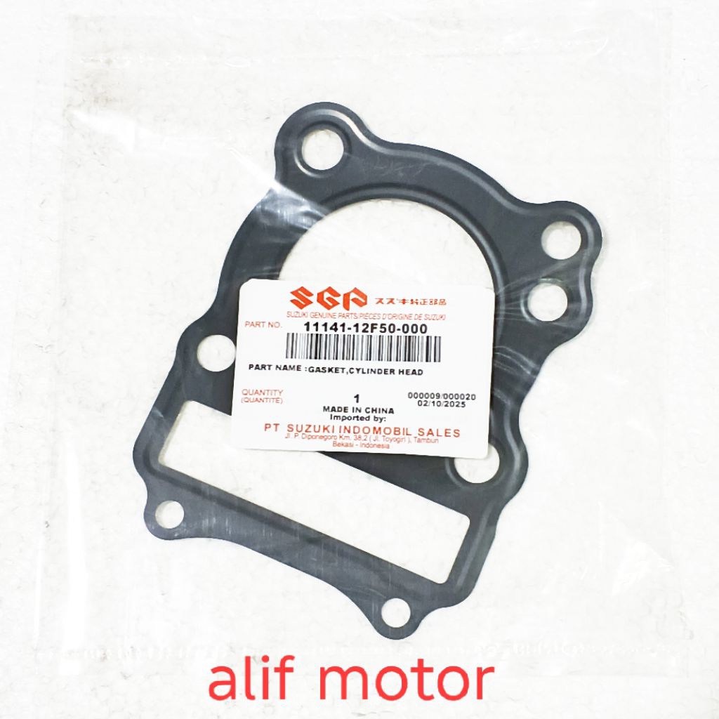 PAKING BLOK HEAD CYLINDER HED THUNDER LAMA THUNDER 125 ORISINIL SGP