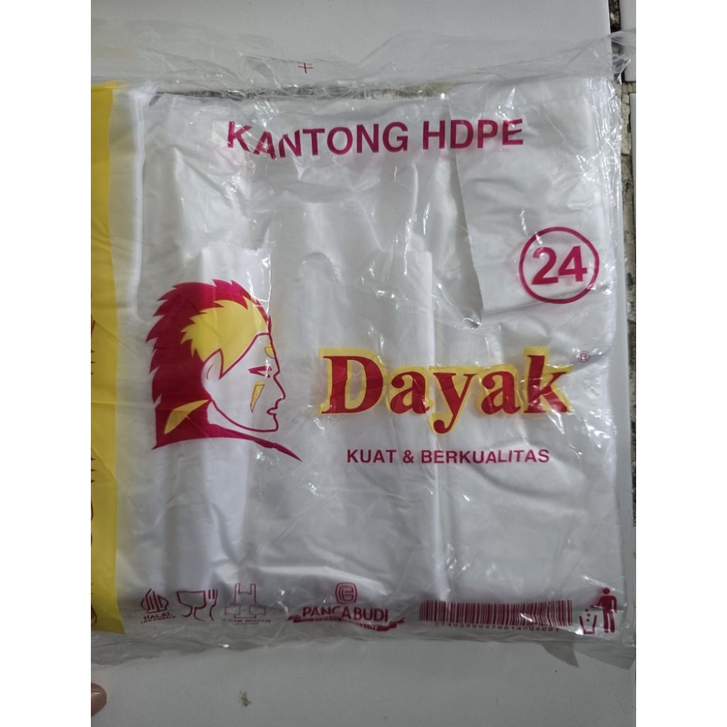 PLASTIK KRESEK MURAH / PLASTIK KRESEK BENING HD DAYAK UKURAN 24