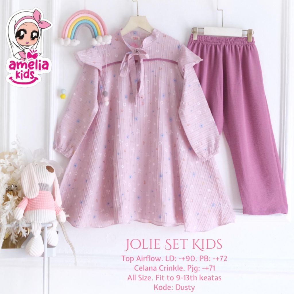 Jolie Set Kids Setelan Anak Perempuan Setelan Anak Perempuan Original Ori Amelia Kids
