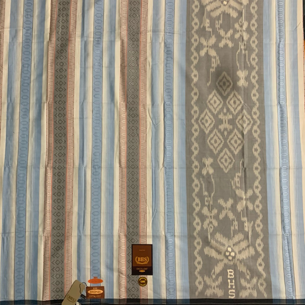 Sarung BHS Excellent Bronze GBE Biru Muda Putih