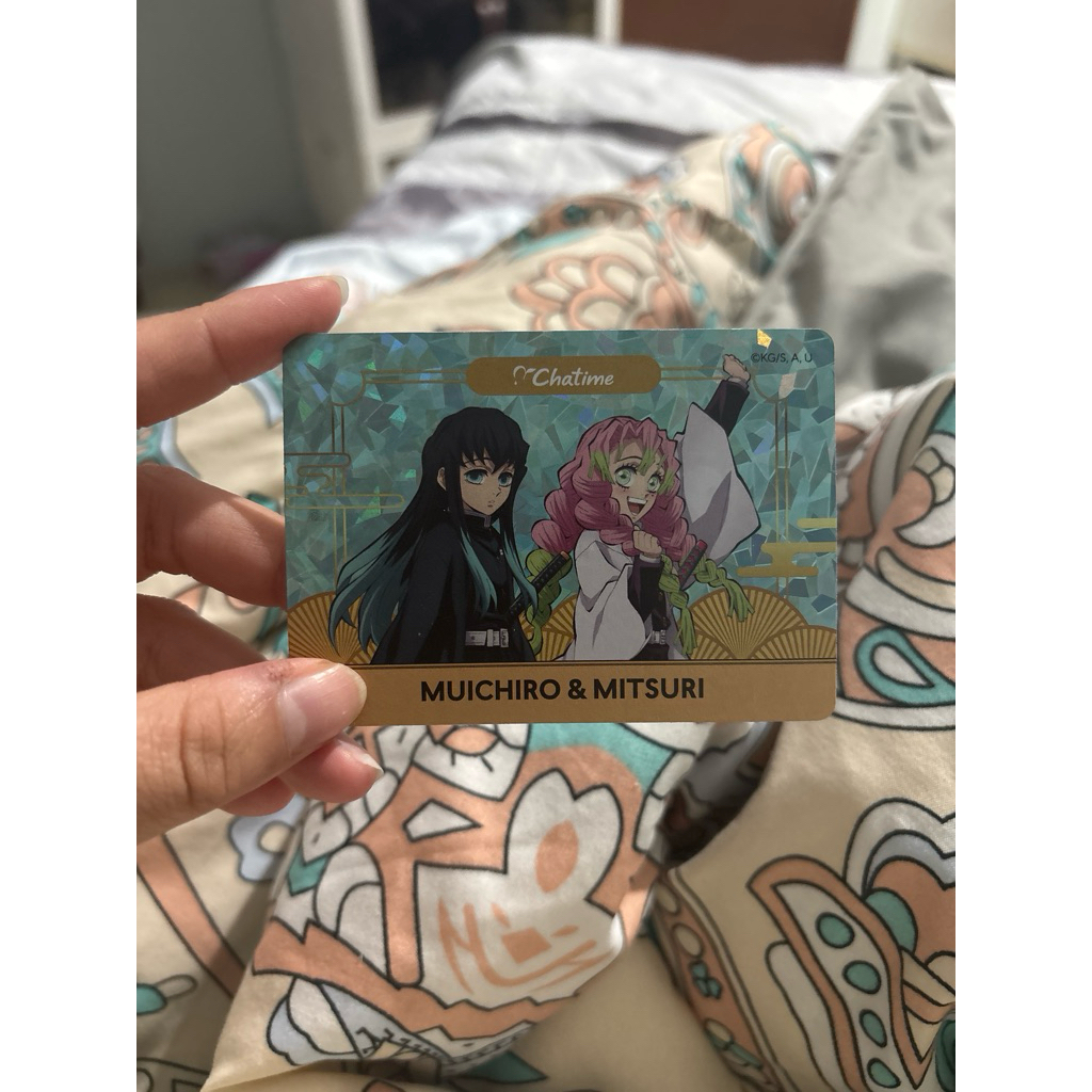 Kartu Chatime Demon Slayer Muichiro Mitsuri murah