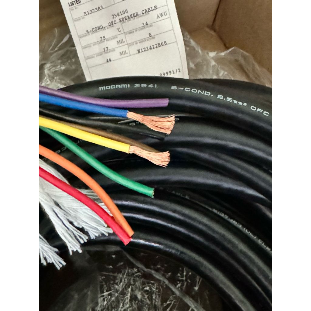 KABEL SPEAKER 8x2.5mm MOGAMI 2941 ORIGINAL JAPAN - Kabel speaker isi 8x2.5mm