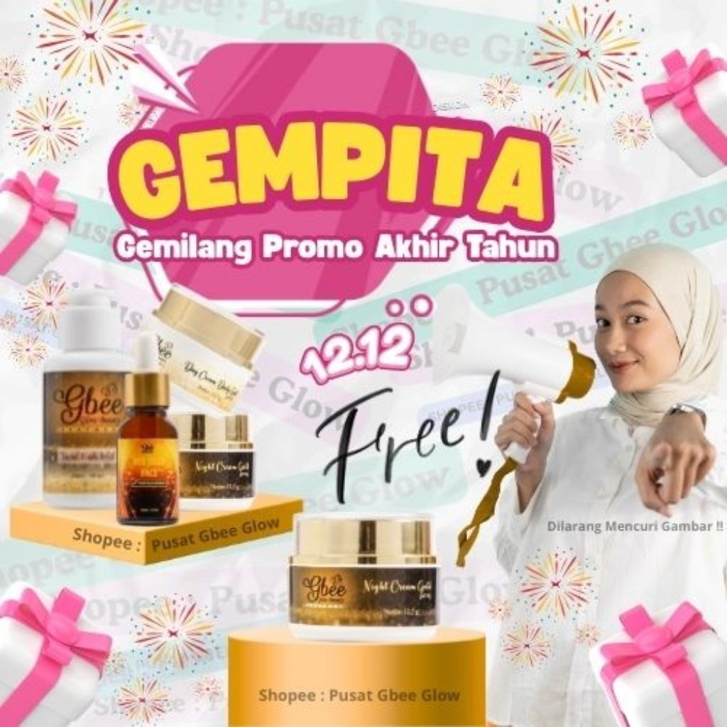 PAKET WHITENING KINCLONG GOLD PUSAT GBEE GLOW BEAUTY ORI