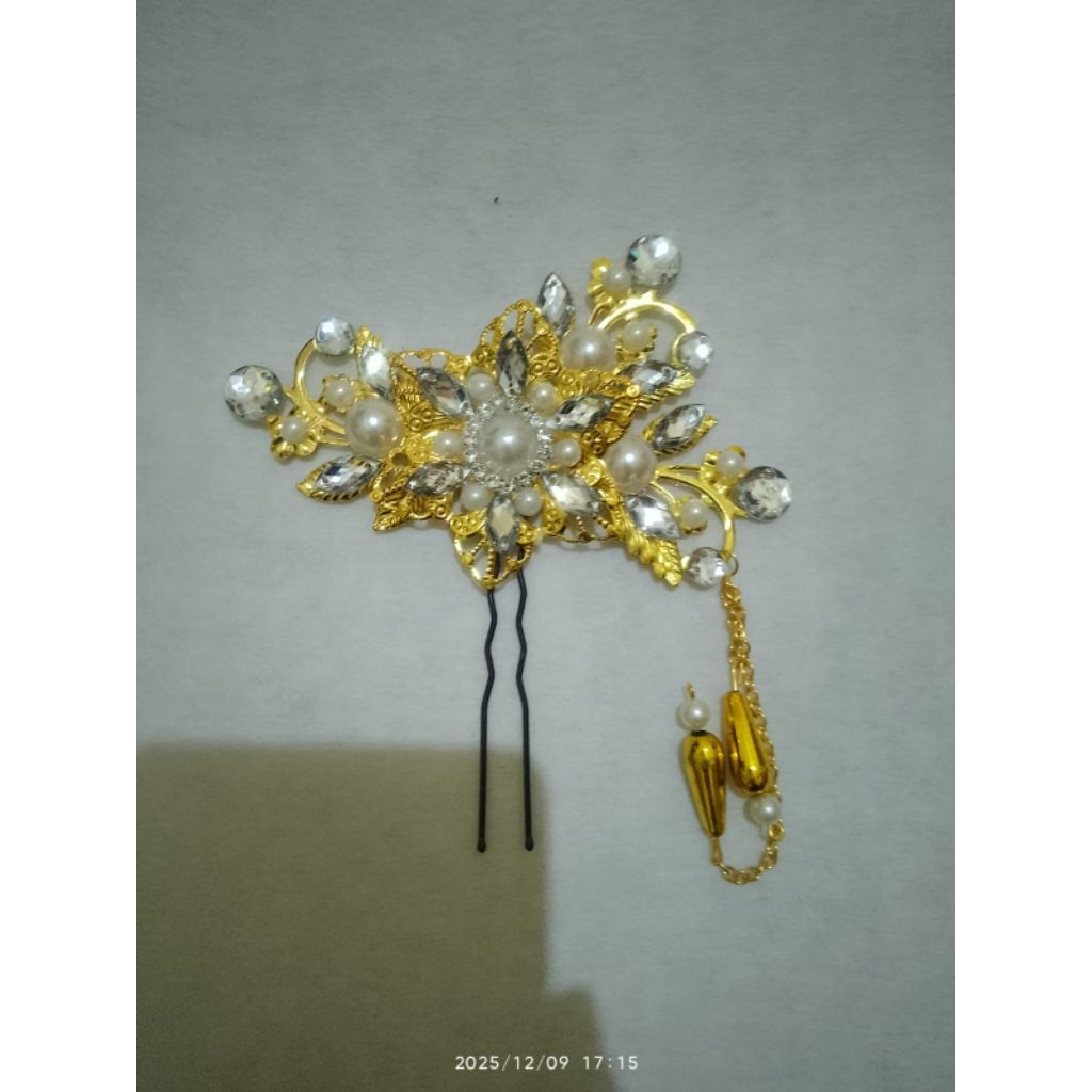 Tusuk rsmbut hiasan lempengan/cucuk sanggul aksesoris tari dan pesta modern dan tradisional