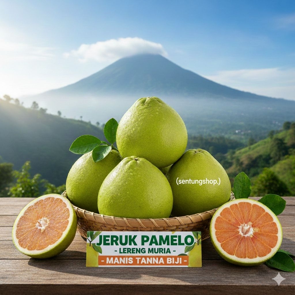 Jeruk pamelo madu muria merah tanpa biji