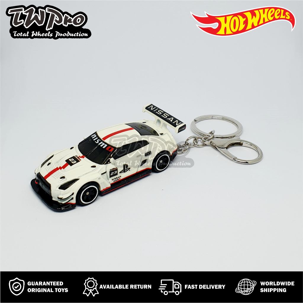 GANTUNGAN KUNCI HOT WHEELS PREMIUM GRAN TURISMO NISSAN GT-R NISMO GT3 R35 - SHRIMP HOOK - CANTOLAN U