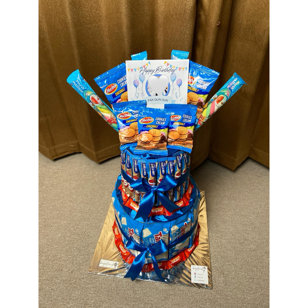 Snack tower/snack tower ulang tahun/khitanan/hadiah/gift/buket/hantaran