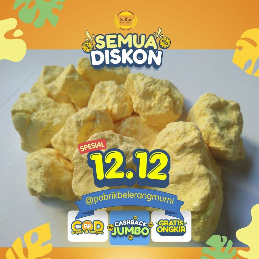 1kg Belerang Grade "A" Super SULFUR BATUAN PABRIK BELERANG MURNI OBAT KULIT,BELERANG MURNI , BELERAN