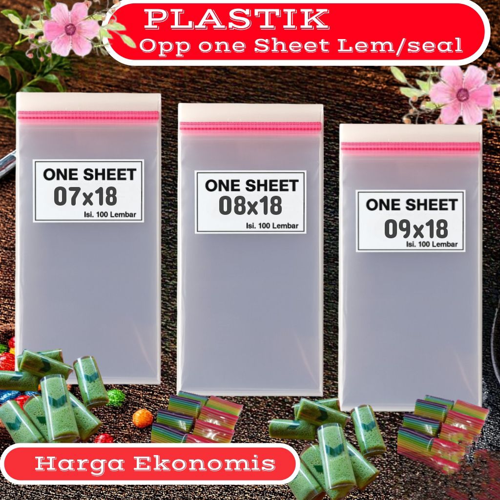 Plastik OPP One Sheet  – Kemasan Risoles / Dadar Gulung –Isi 100 Lembar