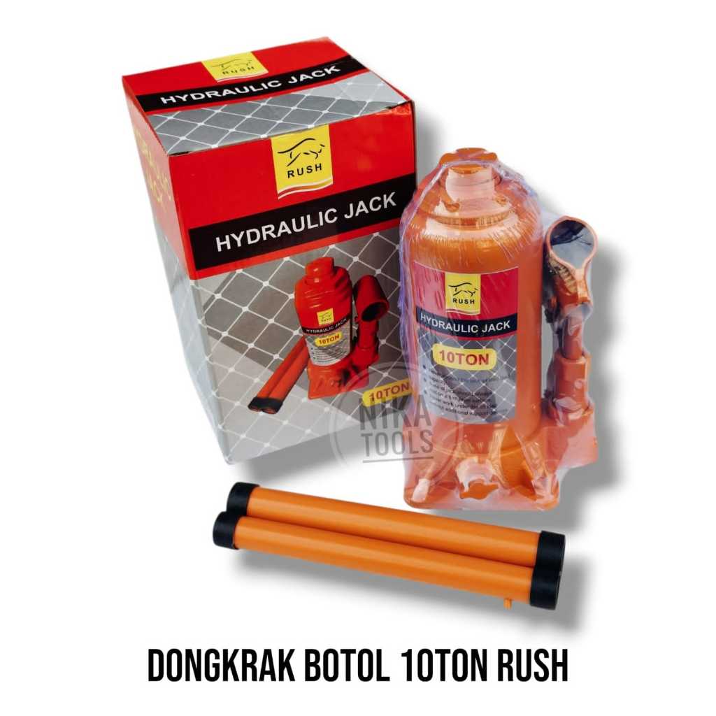 Dongkrak Botol Hydraulic Jack 10 Ton RUSH