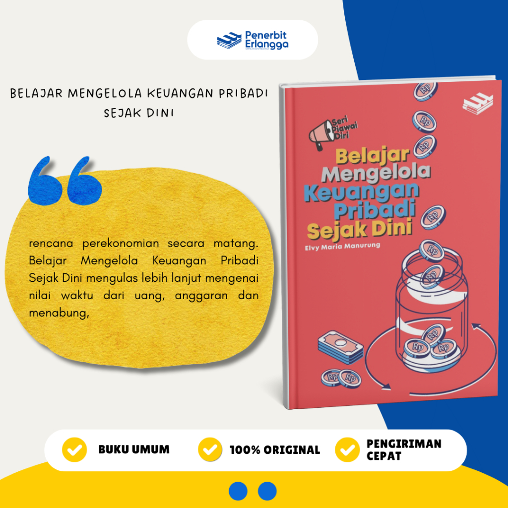 [Erlangga Official] Buku Referensi Umum: Belajar Mengelola Keuangan Pribadi -  Dr. Elvy Maria Manuru
