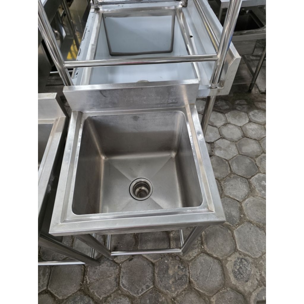 sink zink single second ukuran 50cm x 50cm x85