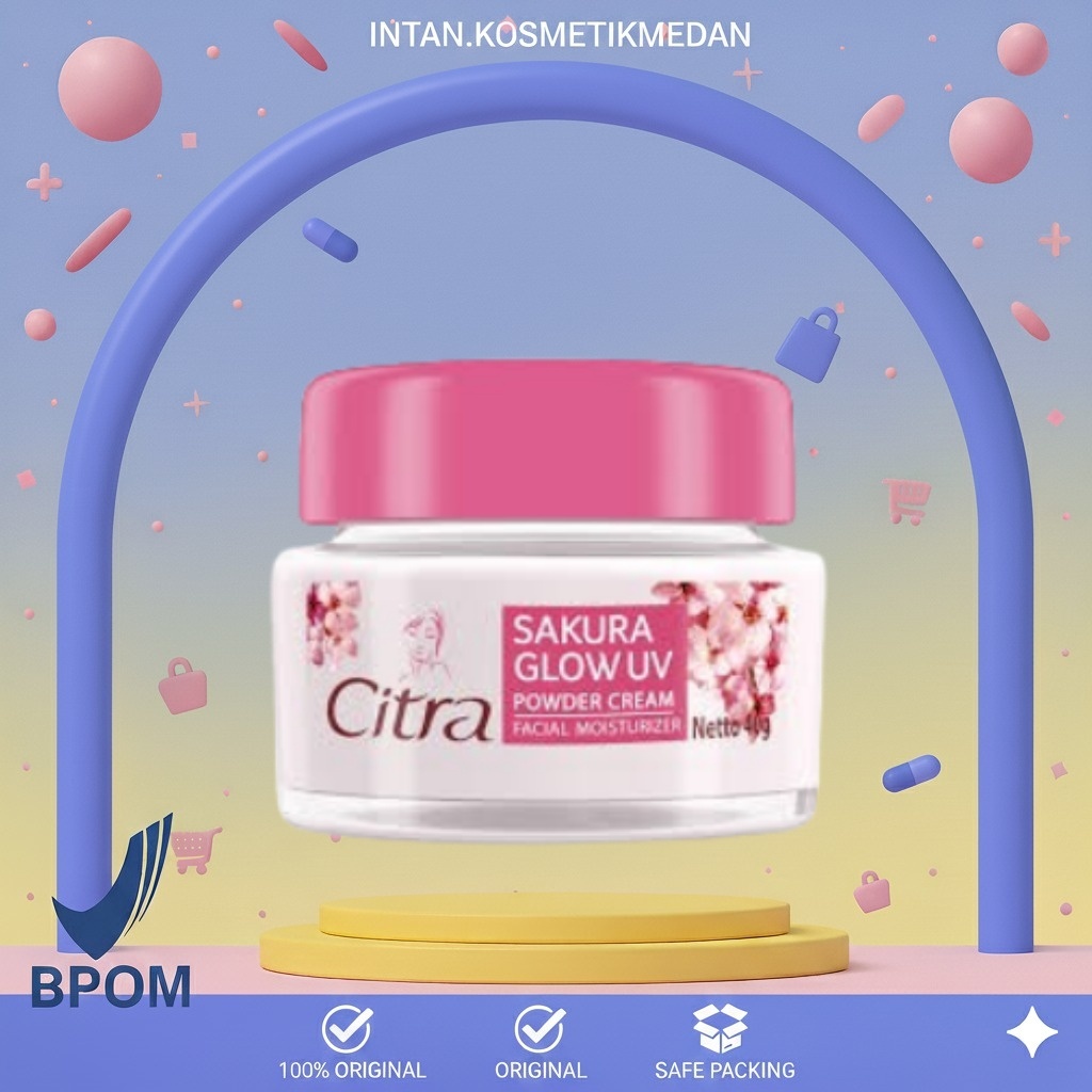 Citra Sakura Glow UV Powder Cream 40gr / Citra Sakura Glow UV Powder Cream