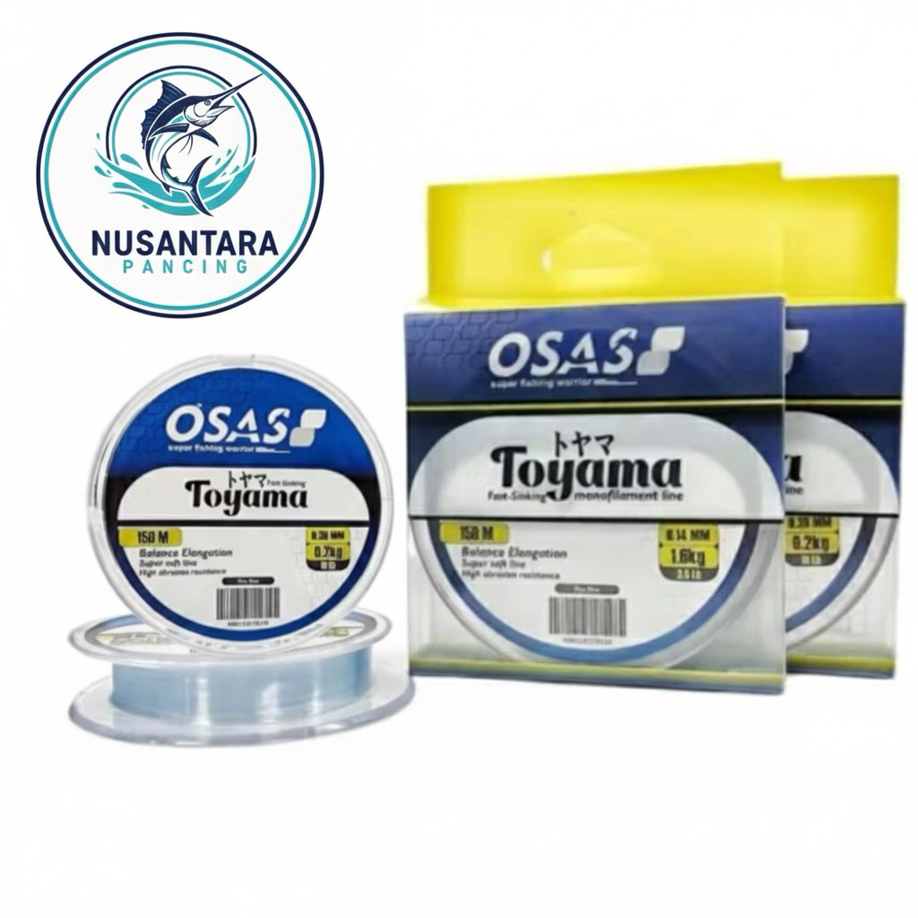 SENAR PANCING OSAS TOYAMA Fluo Blue Tahan Gesek 150M