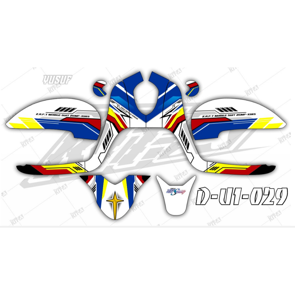 Decal Scoopy 2021 Stiker Motor Honda Scoopy 2021 Dekal Scoopy New Motif Racing