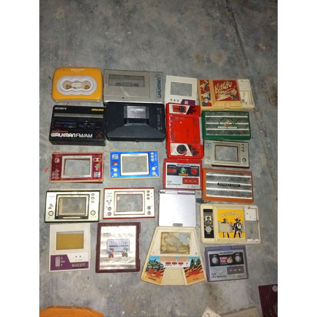 game watch walkman Nintendo casio untuk di bingkai