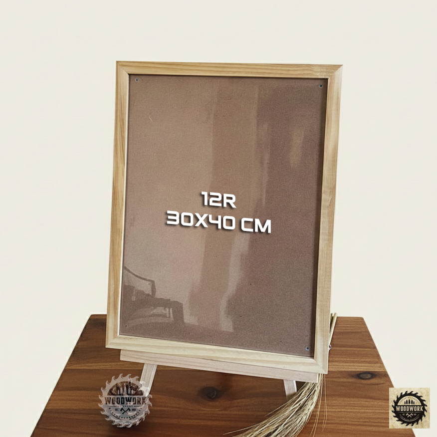 Bingkai Foto 12R 30x40 CM / Figura Kayu Ukuran 12R
