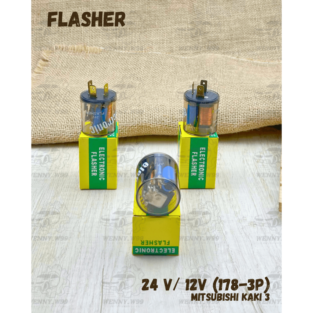 FLASHER - MITSUBISHI KAKI 3 (24 V/ 12V) - 178-3P