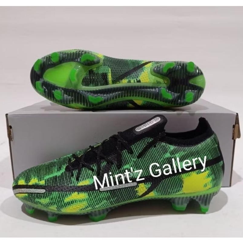 sepatu bola warna green mercurial neon dan elite black