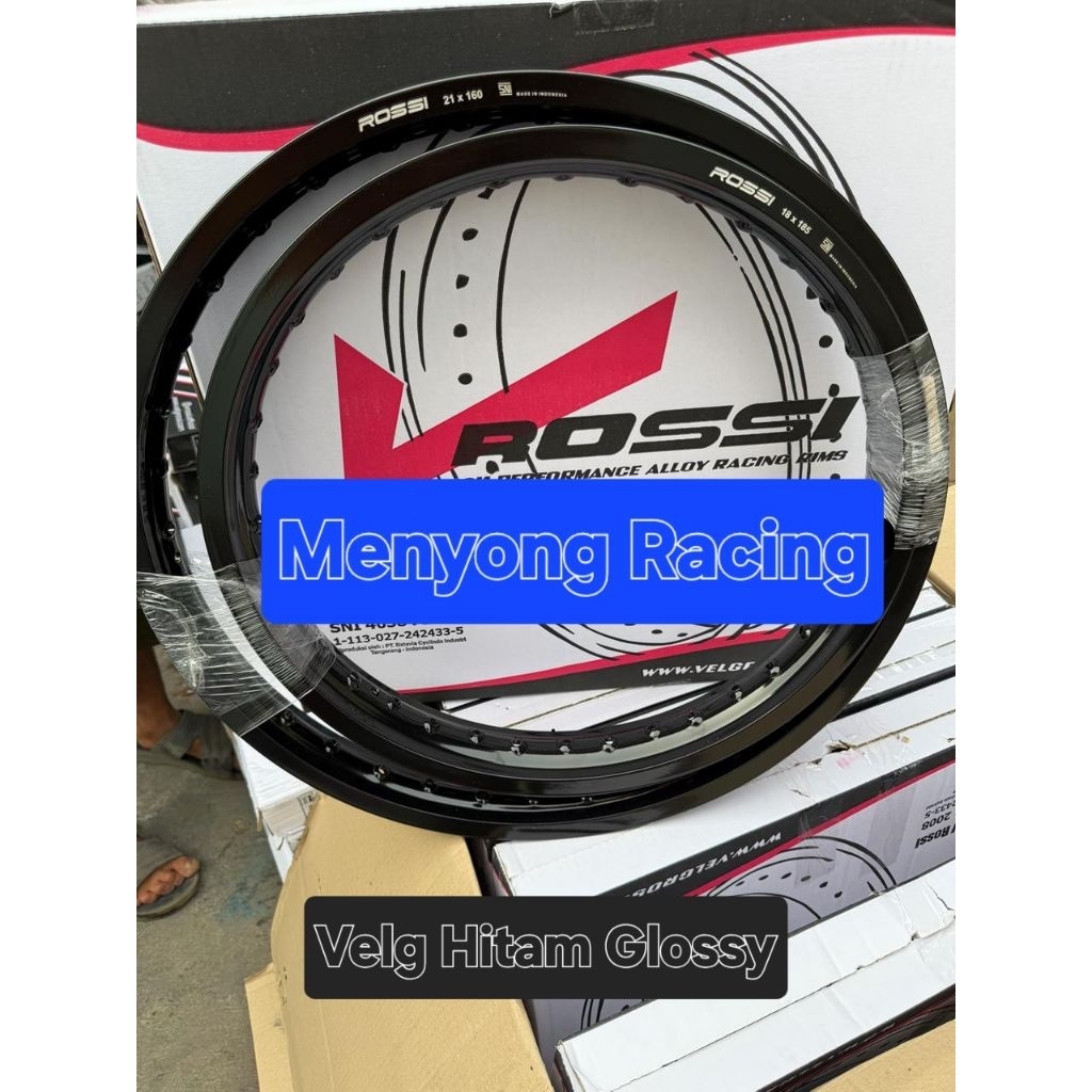 Velg Rossi 18-21 dan 16-19. Velg Rossi Ring 18-21 dan 16-19 harga sudah 1 set depan belakang