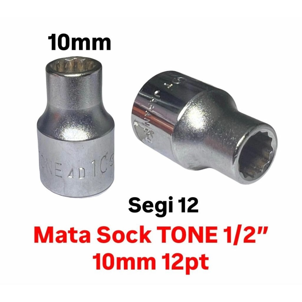 TONE Mata sock 1/2" 10mm 12pt