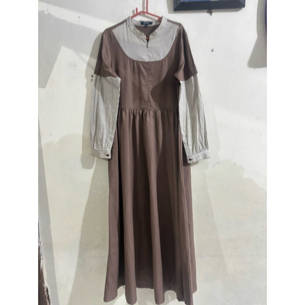 gamis upmore  preloved baju gamis remaja merk upmore size S ld 90 pj 130