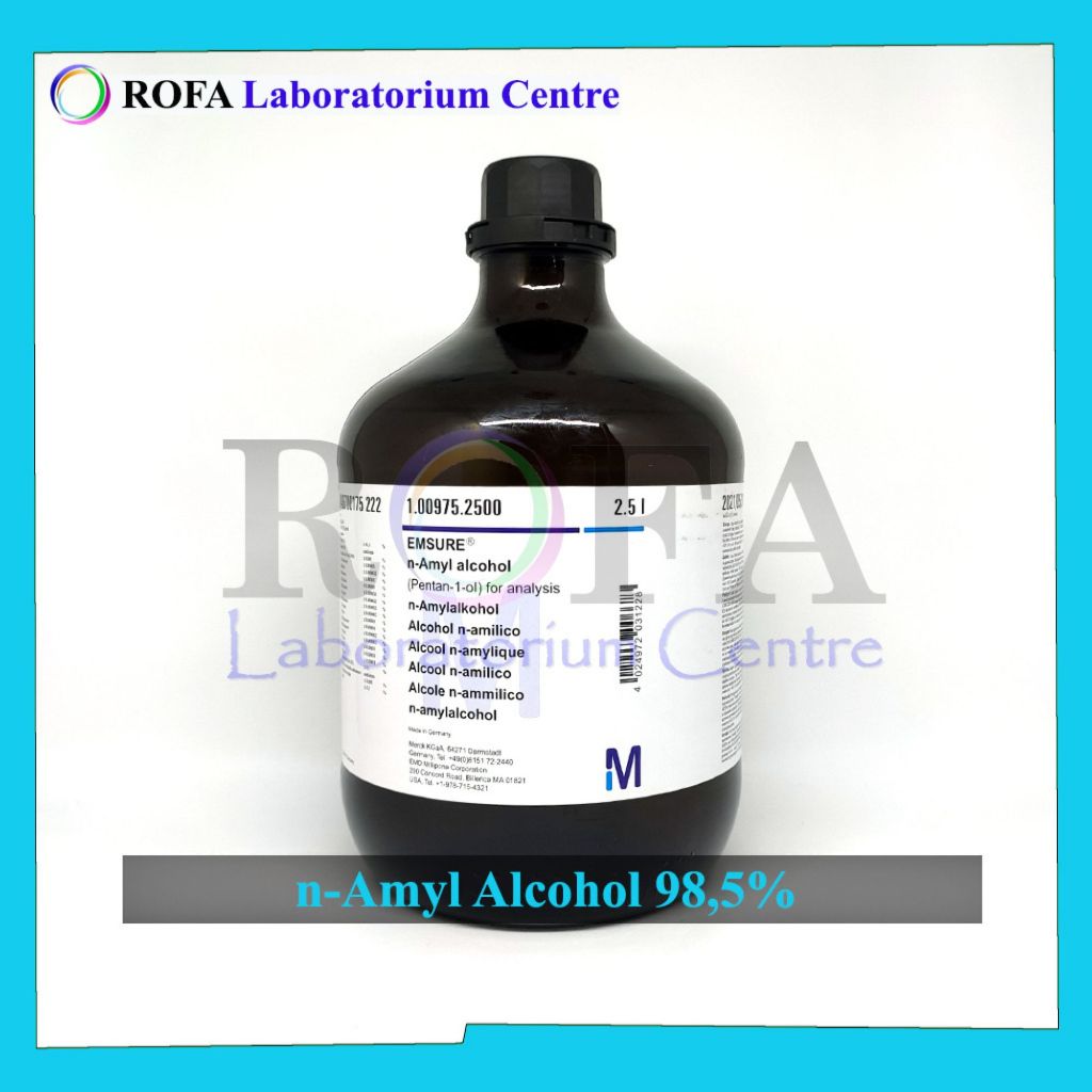Amil Alkohol / n-Amyl Alcohol / 1-Pentanol / Pentyl Alcohol / CH3(CH2)4OH Pro Analisis Eceran 10 - 1